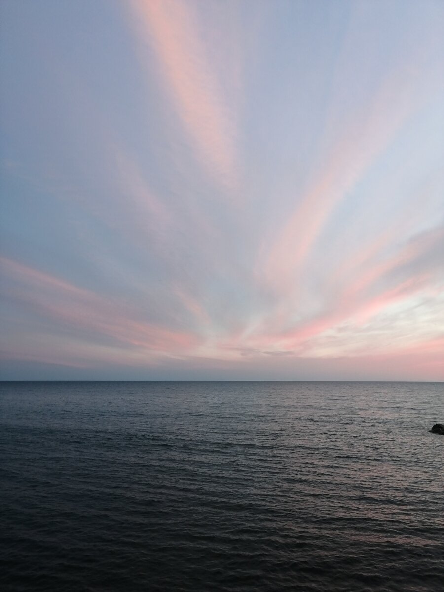 Закат на море