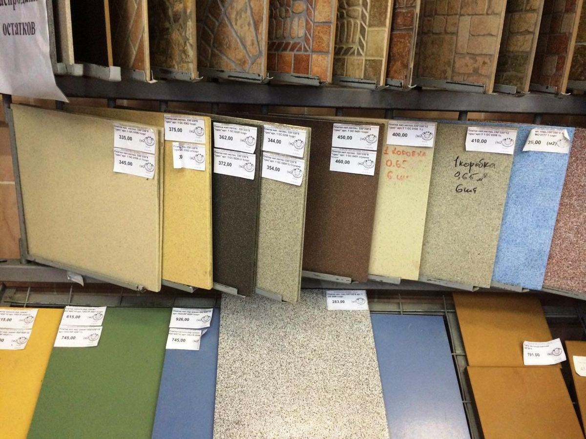 Варианты расцветок керамогранита