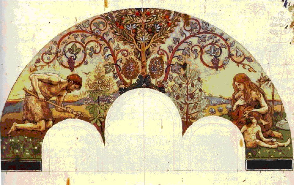 Васнецов. Труды прародителей. Эскиз росписи Владимирского собора в Киеве. 1885-1896.