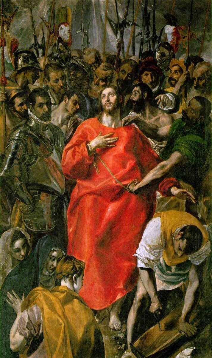 Эль Греко "Снятие одежд с Христа (Эсполио)", 1579.