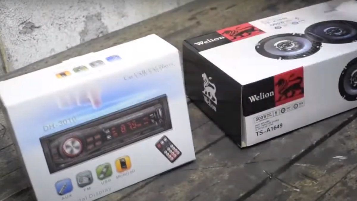 Магнитола и динамики с Али