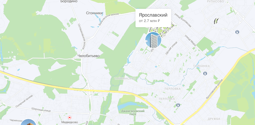 до МКАД 6 км