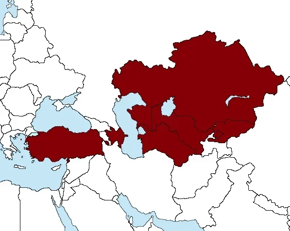 Карта турана от турции