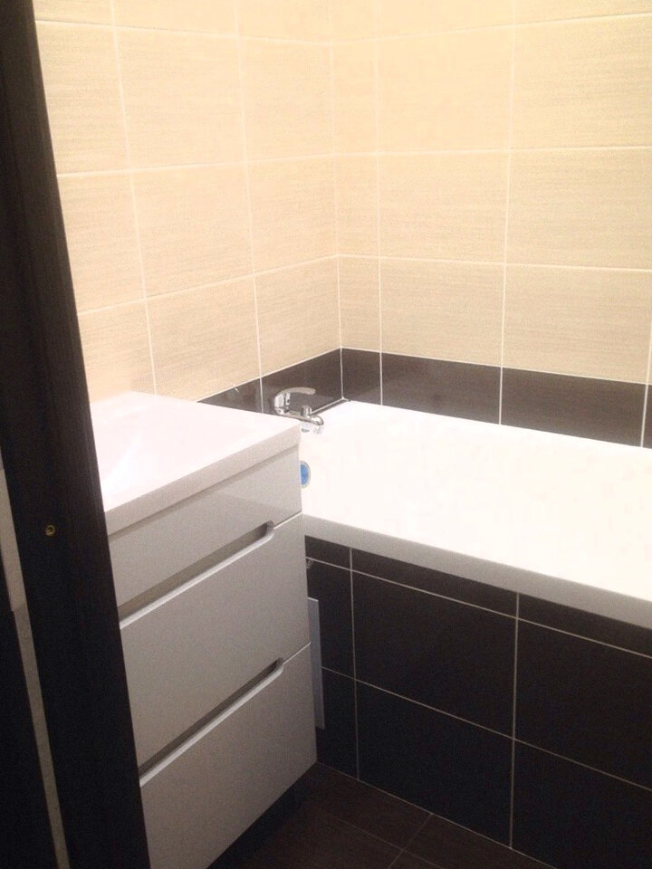 Ванная комната "ДО" и "После"