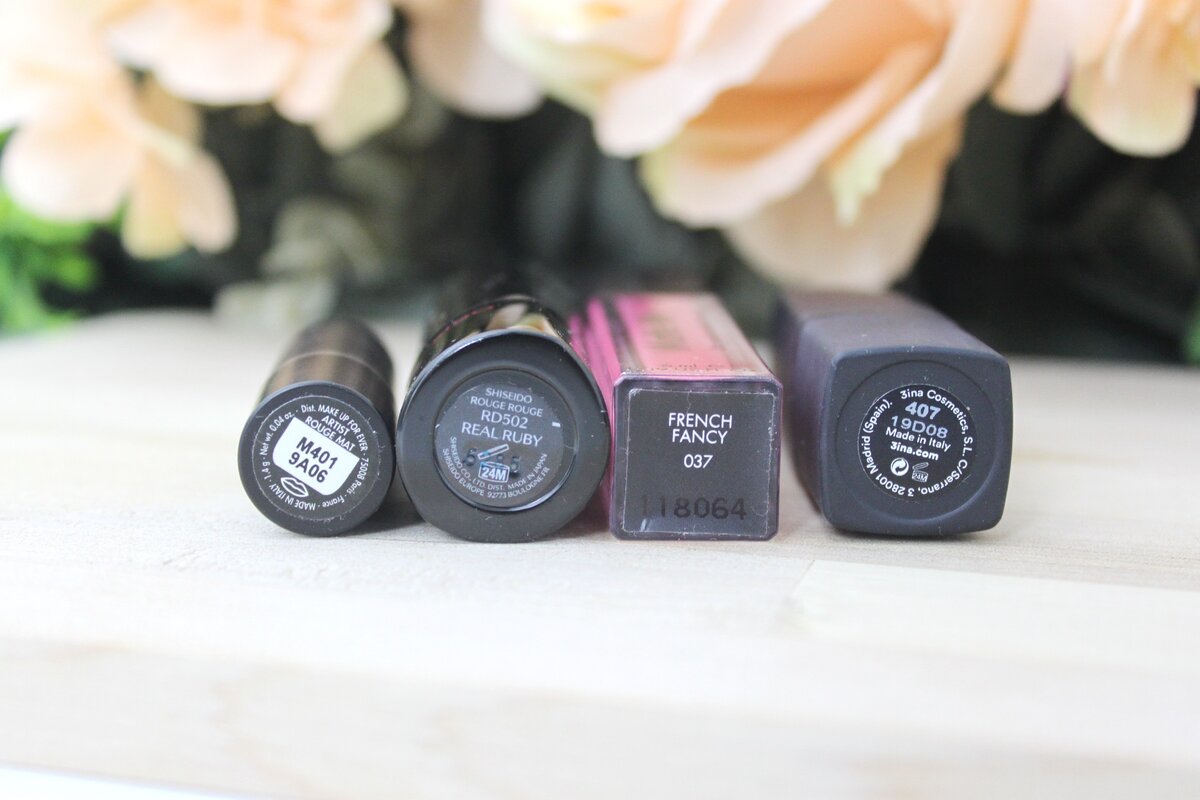 Слева направо: Makeup For Ever, Shiseido, Sleek, 3ina