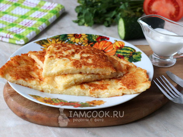 Быстрый ленивый хачапури с сыром на сковороде на молоке рецепт с фото пошагово