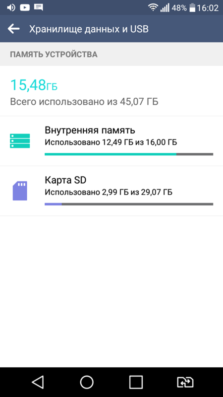 Замена внутренней памяти Android на SD-карту