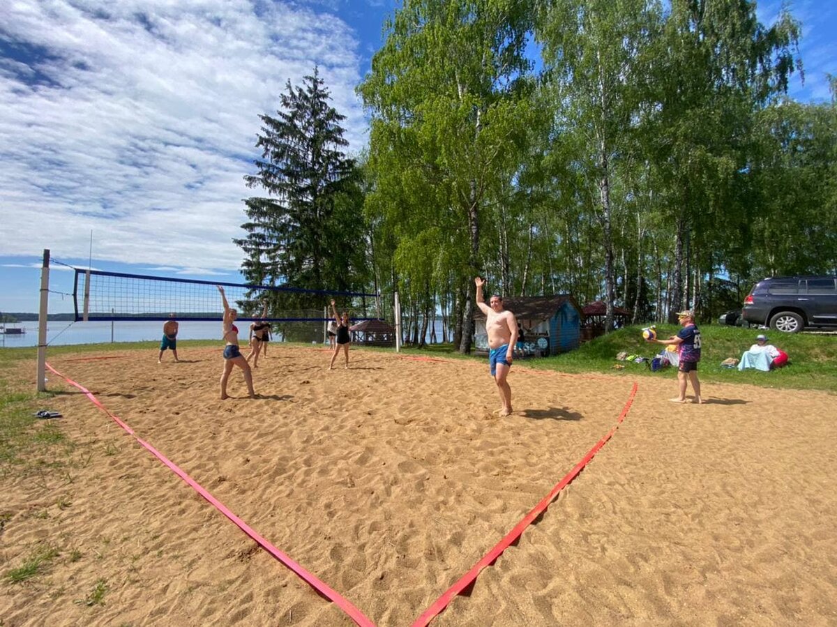 Активный отдых в Подмосковье. Можайское водохранилище. База отдыха "Ильинский пляж"