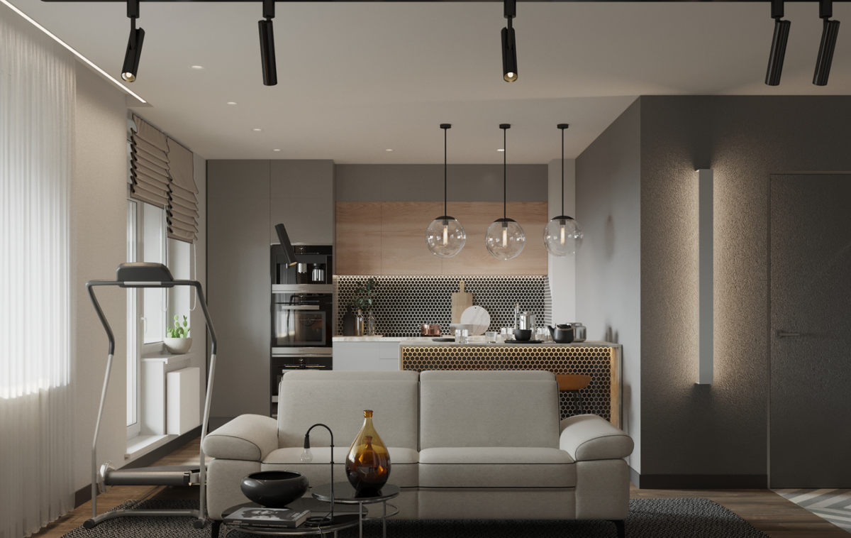 Визуализация квартиры на Васильевском острове. 