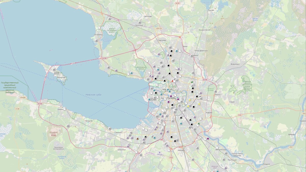 Онлайн карта уборочной техники спб