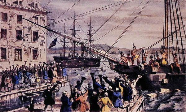 16 декабря 1773 год. Бостонское чаепитие.