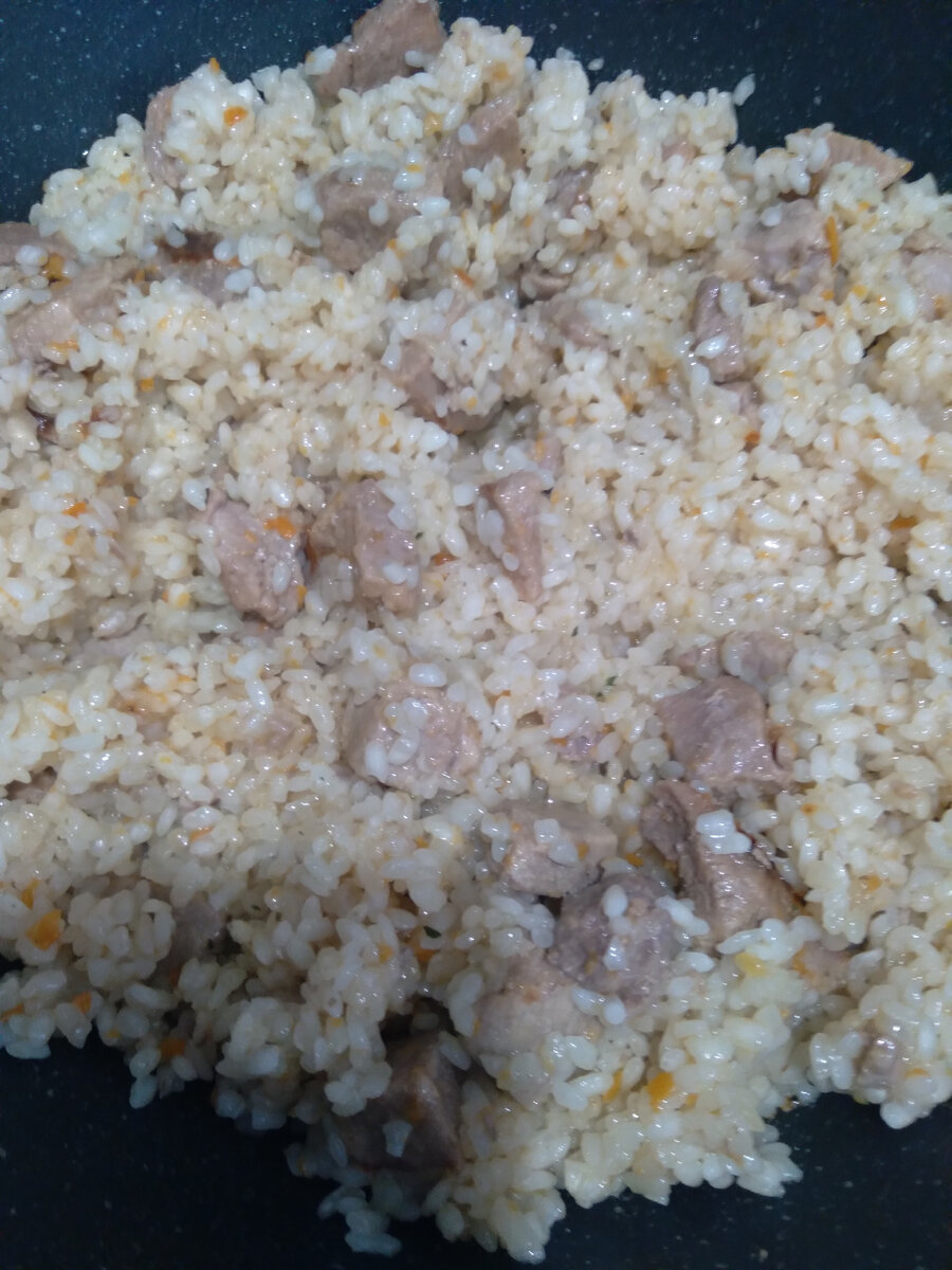 Плов собственного приготовления.