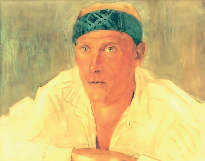 Анна Остроумова-Лебедева. Портрет Булгакова. Коктебель, 1925 год