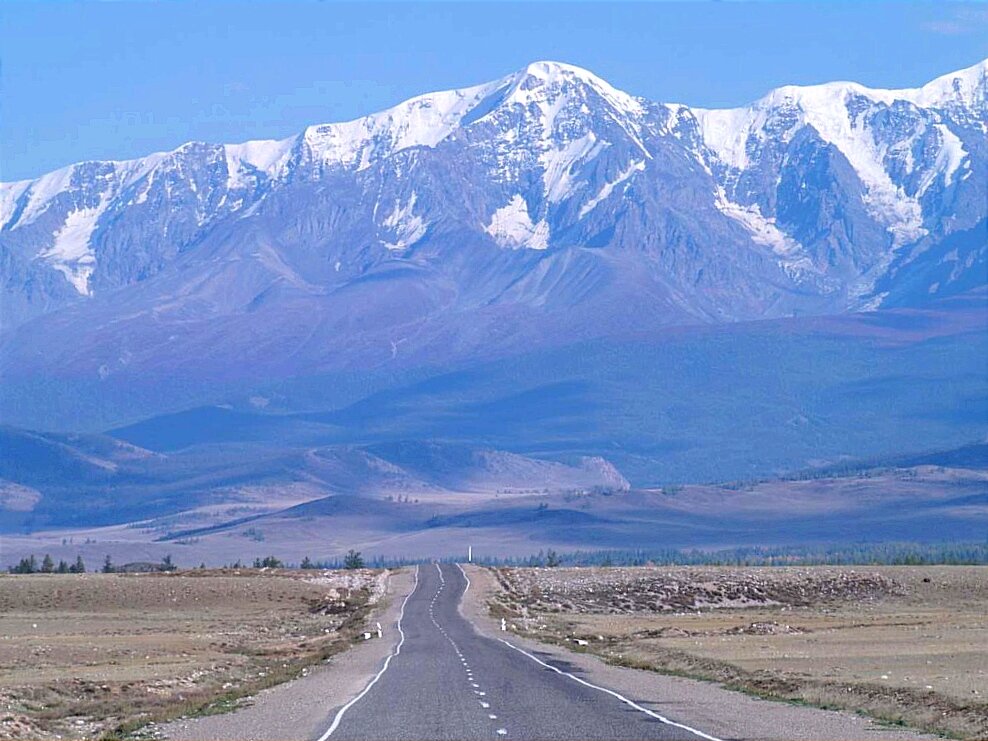 Алтай, дорога в Кош-Агач. Эээх, красотааа! 😍 Фото для иллюстрации с сайта pikabu.ru, обработка автора