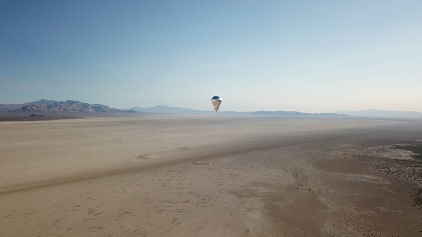    Полет Venus Aerial над пустыней Блэк-Рок. Фото: NASA