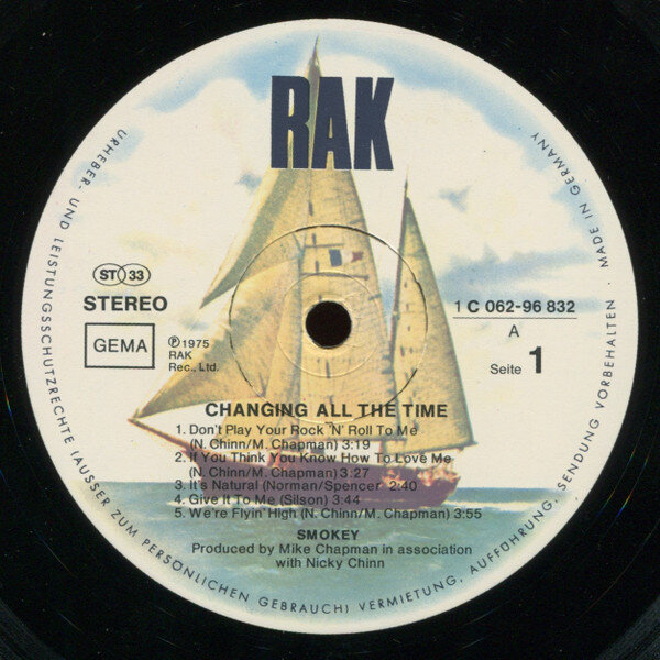 Smokie "Changing All The Time" [1975] LP Seite 1