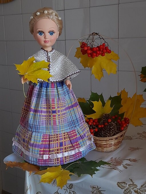 Осенний образ куклы Анастасии "Ольга Ларина". Октябрь, 2022. 