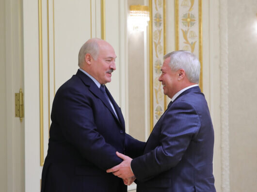    Василий Голубев и Александр Лукашенко в Минске // фото: donland.ru