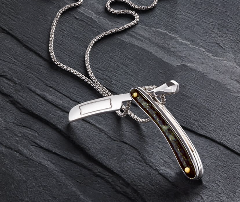 Кулон Stephen Webster England Made Me из серебра и желтого золота с перламутром