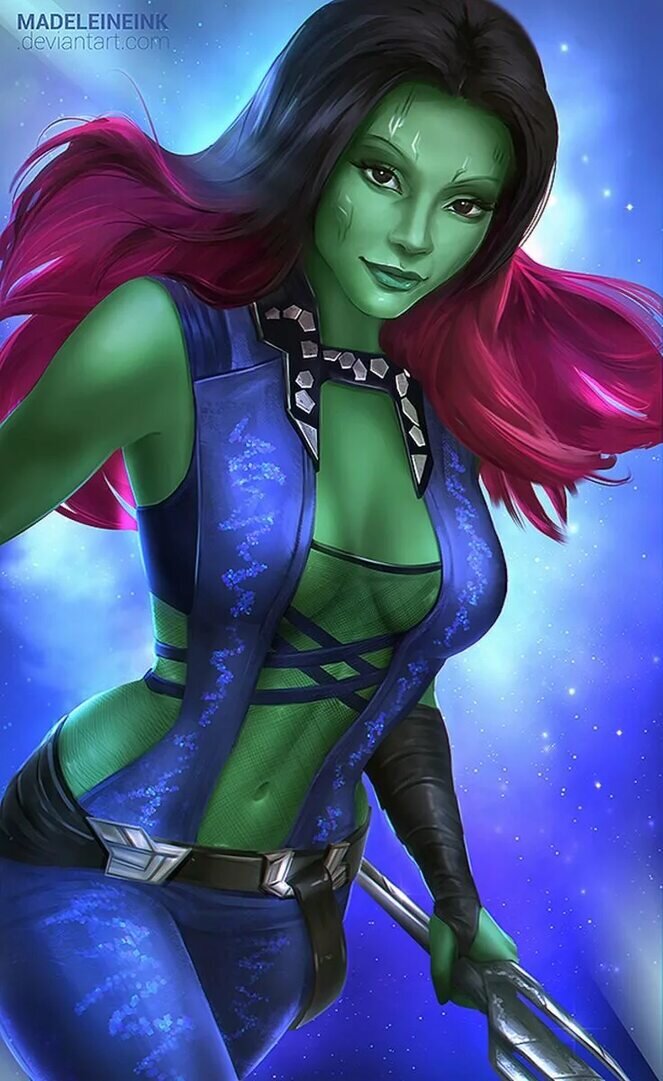 Гамо́ра (англ. Gamora) — персонаж из кинофраншизы Кинематографическая вселенная Marvel (КВМ), основанный на одноимённом персонаже Marvel Comics. Её роль исполняет Зои Салдана. Гамора является членом Стражей Галактики, сбежав из своей предыдущей жизни в качестве убийцы после того, как она была насильственно удочерена Таносом после того, как он уничтожил половину расы её планеты, включая её мать.