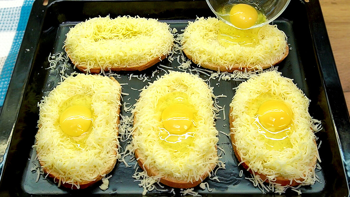 Горячие бутерброды с яйцом и сыром - Пошаговый рецепт с фото. Закуски. Закуски на хлебе
