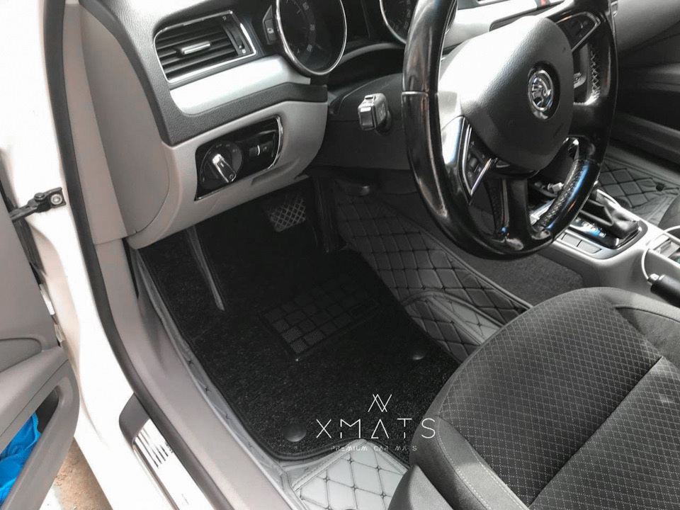 Коврики из экокожи на Skoda Superb