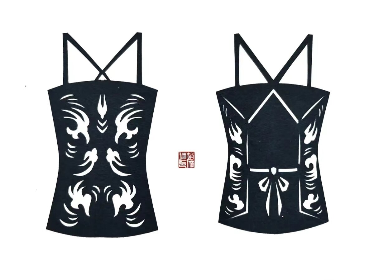 Баофу (набрюшник, 抱腹) эпох Цинь (221 до н. э. — 206 до н. э.) и Хань (206 до н. э. — 220 н. э.)