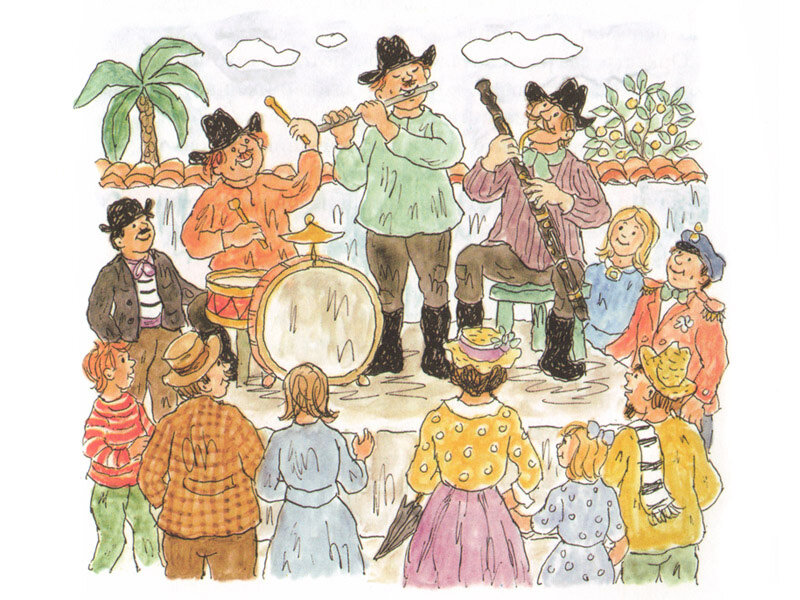 Иллюстрация из книги «Люди и разбойники из Кардамона»