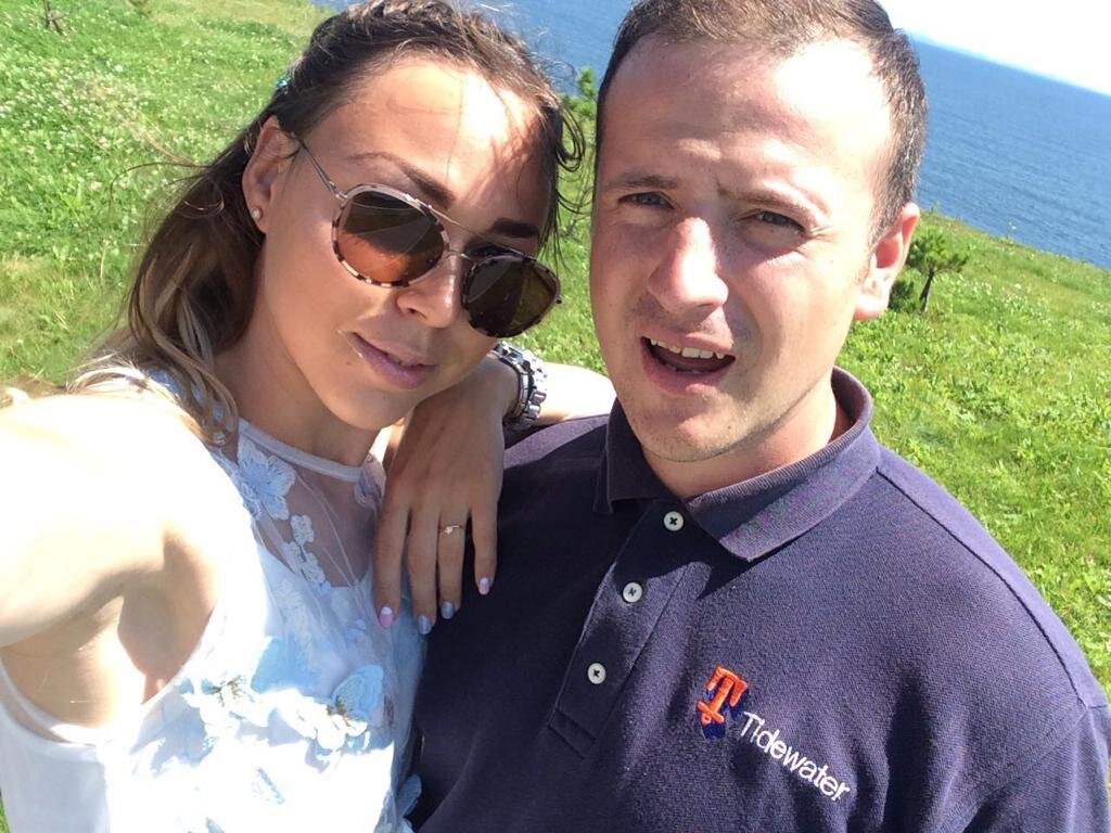 я с женой после похудения)