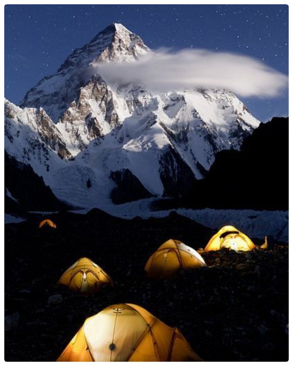Лагерь альпинистов на Чогори (K2)                                 