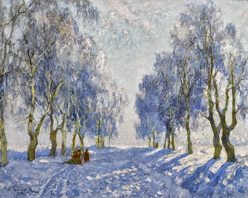 Горбатов К.И., «Зимний пейзаж», 1928