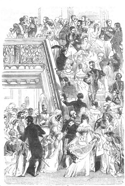 Свадебная церемония принцессы Августы, "llustrirte Zeitung", сентябрь 1843. (сс) Wikimedia Commons