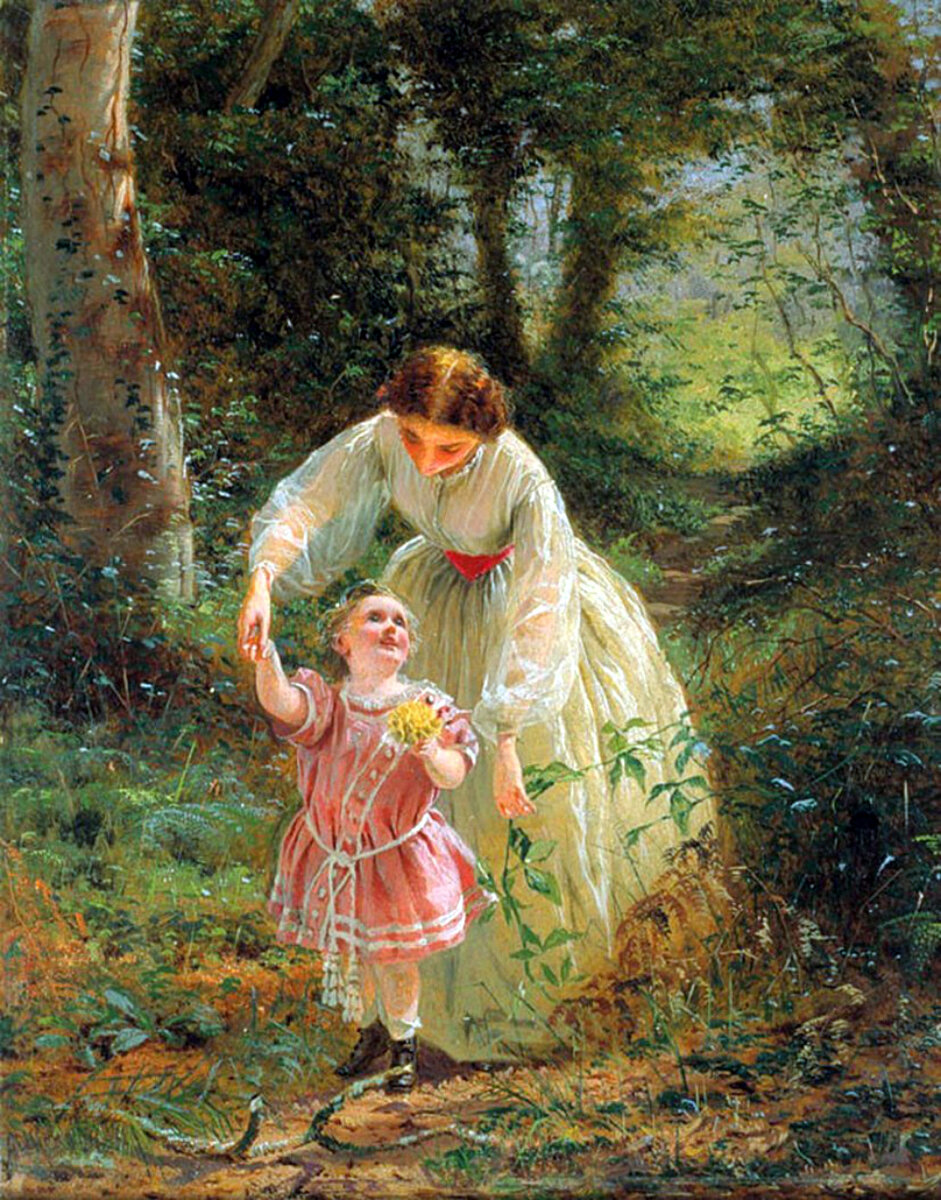 Джордж Хикс Элгар «Миссия женщины: Проводник по детству», 1862 год