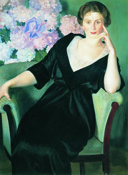 Портрет Рене Нотгафт, Борис Кустодиев, 1914. (с)  Из коллекции  Государственного Русского музея