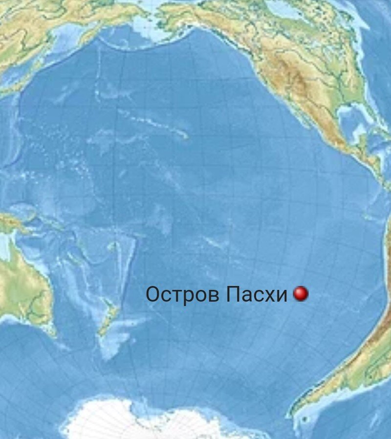 Если провести линию до ближайших обитаемых берегов, а, это 6 тыс.км., то остров как раз по середине. 