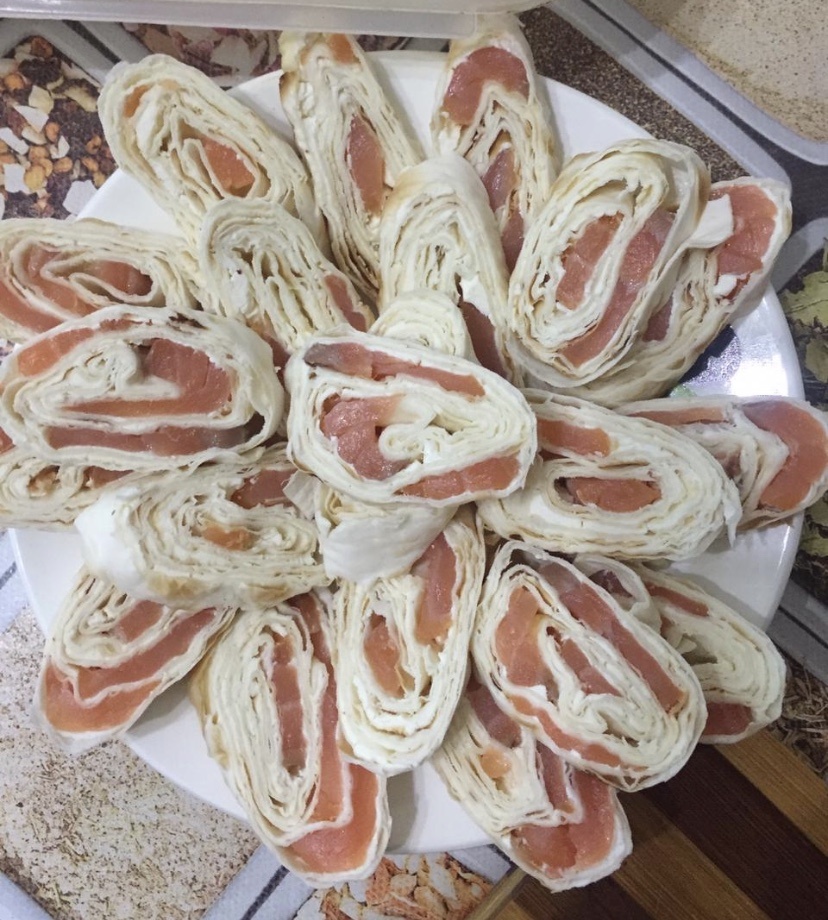 Рулет без листиков салата 