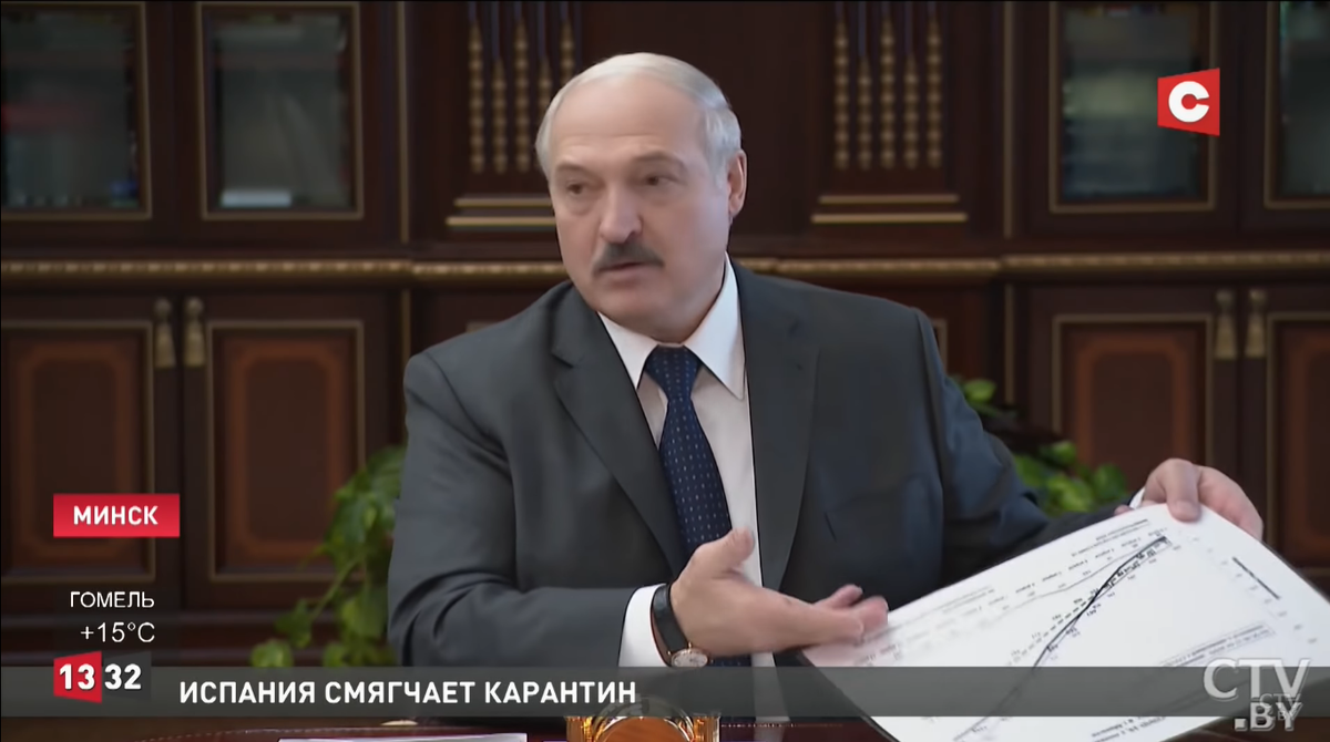Александр Лукашенко и его график / СТВ