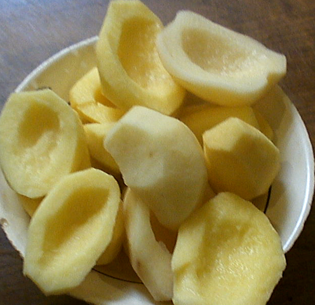 подготовили картошку