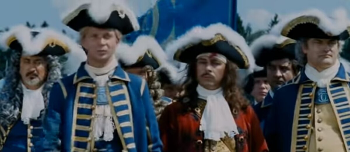 кадр из фильма "Слуга государев", 2007 г. Момент Полтавской битвы