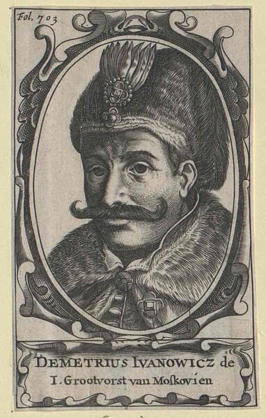 Гравюра  17-18 веков. Лжедмитрий II. Источник: 17-18th century engraver / Public domain.