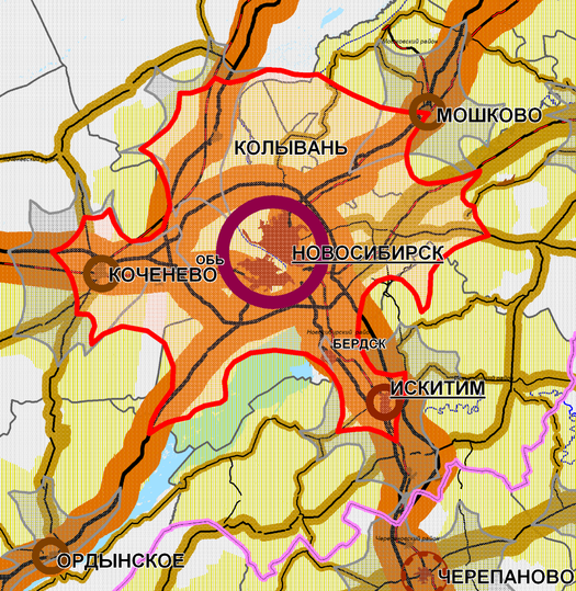 Новосибирская агломерация (из открытых источников)