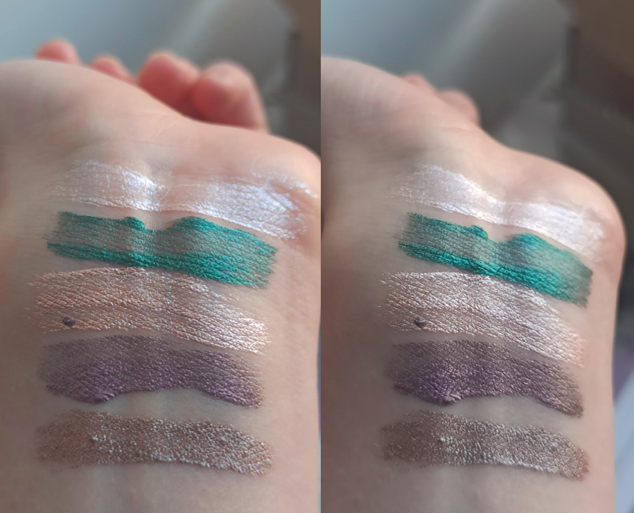 Сухие свотчи после фиксации