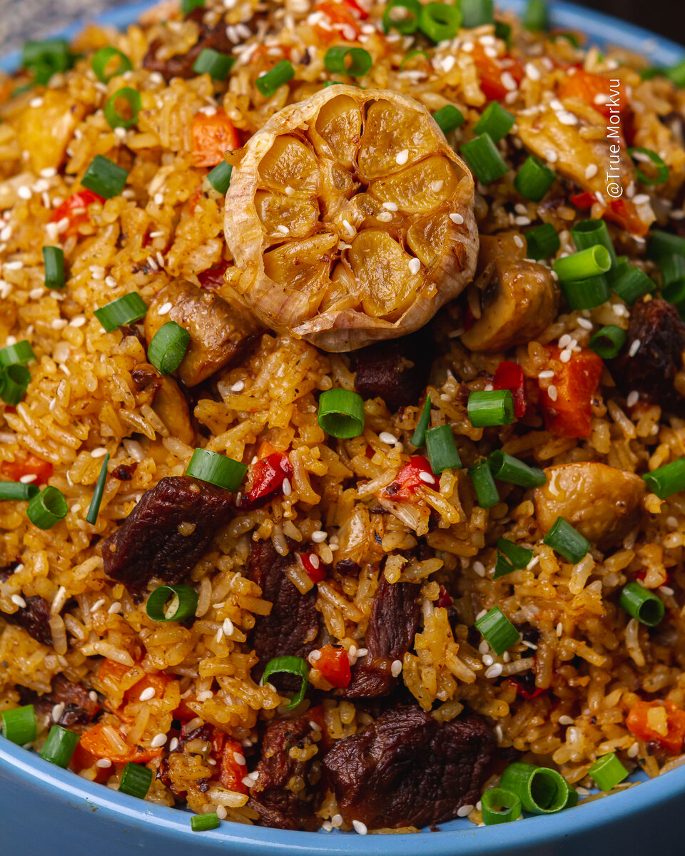 Не плов, а шикарный рис с мясом🍲