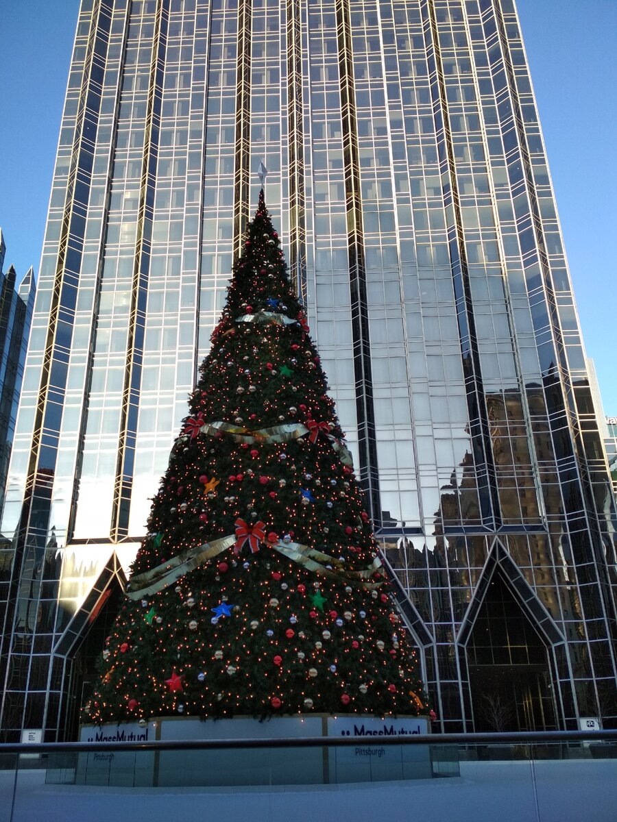 Главная ёлка Питсбурга 2018 года. Моё фото.