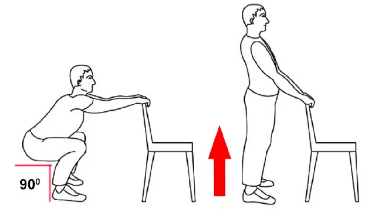 Встать и ходить. Приседания с опорой на стул. Приседания держась за стул. Приседания со стулом. Приседания, держась за спинку стула.