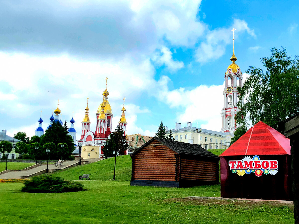 Набережная реки Цна, Казанский монастырь, фото автора