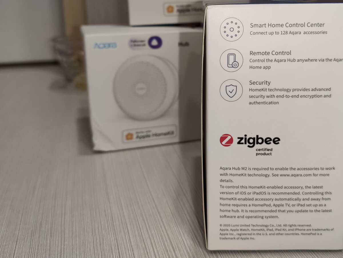 Логотип ZigBee на коробке Умного устройства