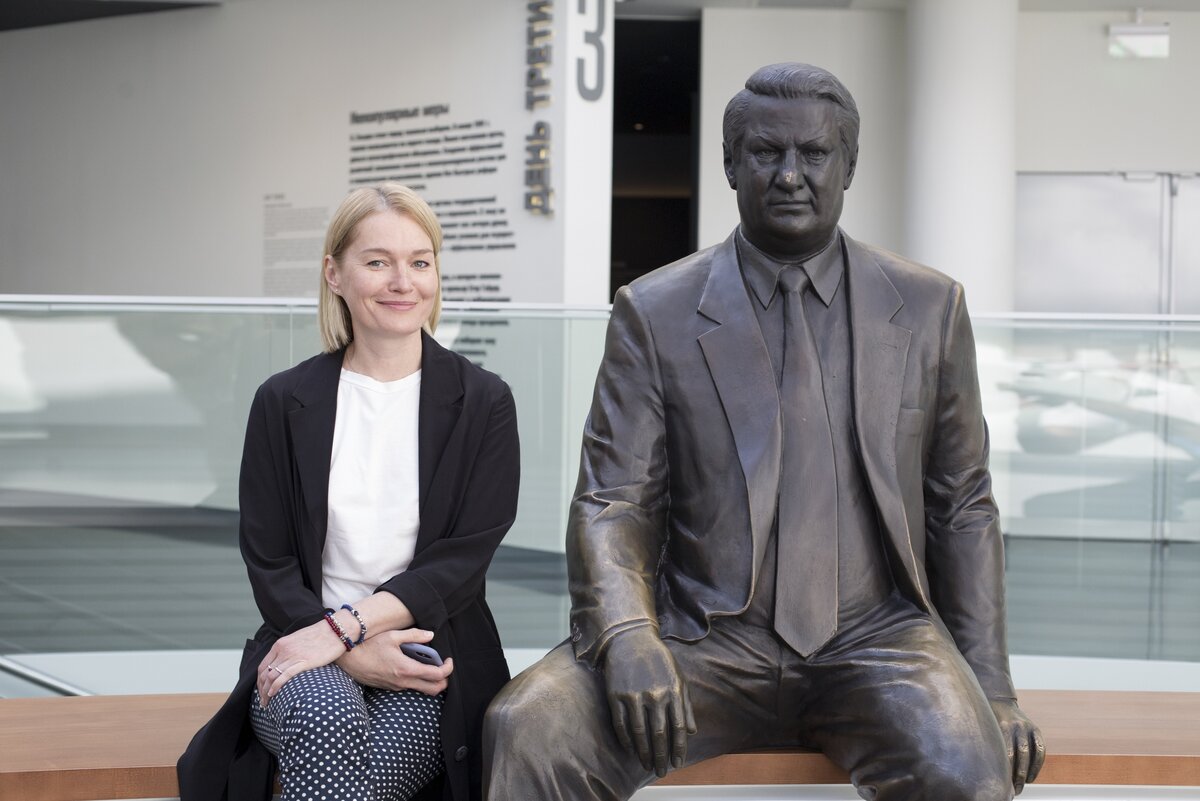 Перед выступлением Виктория прогулялась по Ельцин-центр