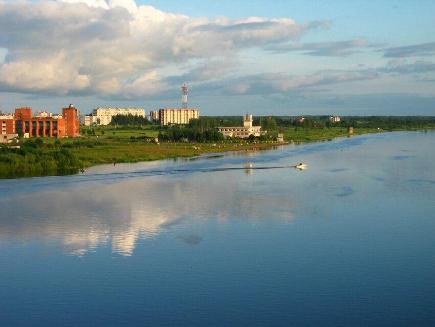 Набережная в волхове фото