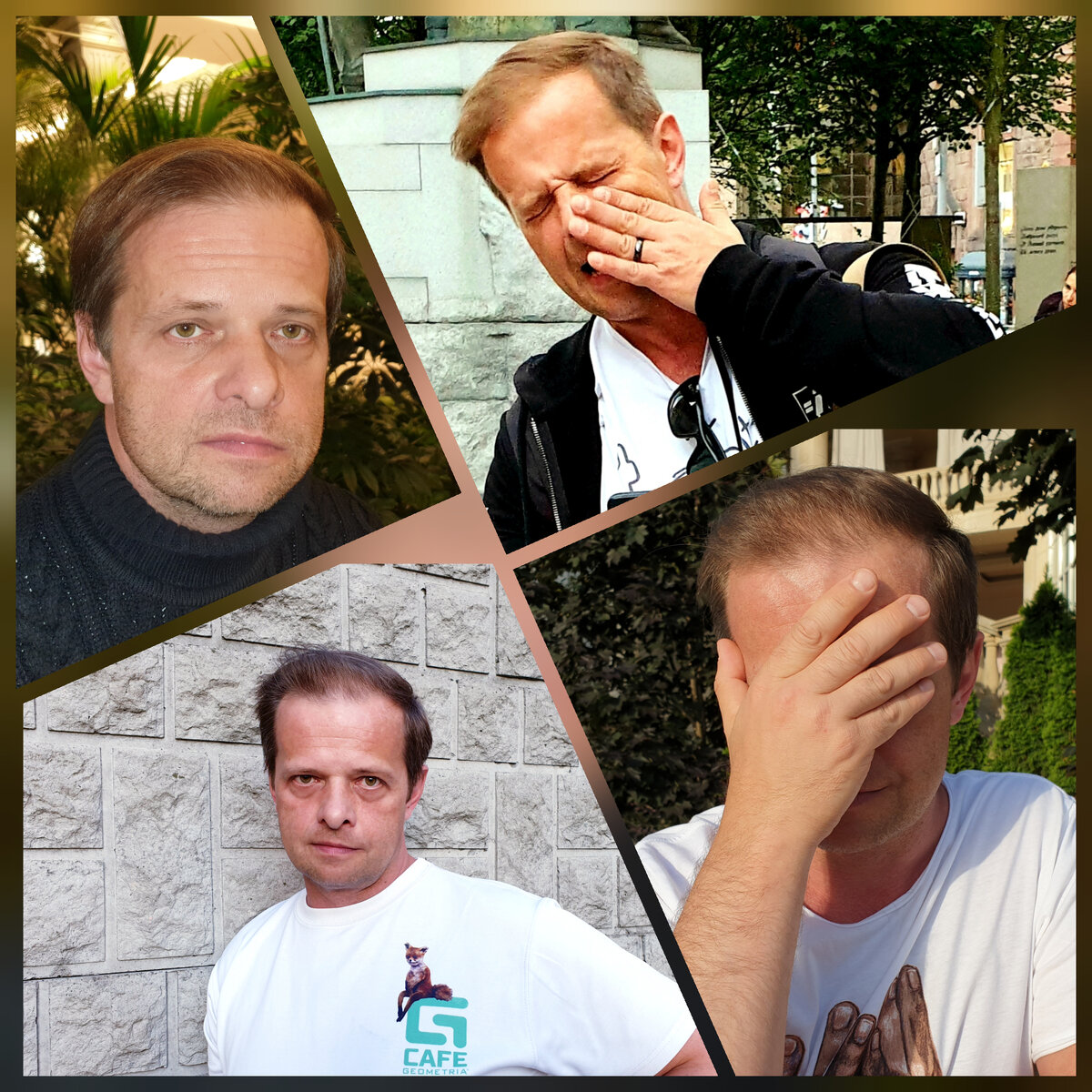 Аааа! У него такие романтичные песни, а он МАТОМ ругается и о политике рассуждает!
Люди, вы серьёзно?!
Вы правда думаете, что человек, пишущий красивые тексты и мелодии, целыми днями пялится в небо, всхлипывает от умиления, увидев трепешущий на ветру лист и мотает сопли на кулак в окружении картинок с котиками?
Творческие люди, как и любые другие люди многогранны. И у нас много лиц. 
У меня, например, есть ещё и видео блог, в котором я не стесняясь в выражениях рассуждаю на различные темы. А совсем скоро выйдет шоу. Опять же на YouTube.
Долой иллюзии и стереотипы! Да здравствует здравый смысл и свобода самовыражения!
И, да, подписывайтесь на мои странички в социальных сетях. И на YouTub канал. Давайте просто общаться. Без масок.
Ссылки, кстати, есть в описании к этой странице. Всё ж таки, странный этот Яндекс Дзен. Хотя, может быть, просто привыкнуть надо.